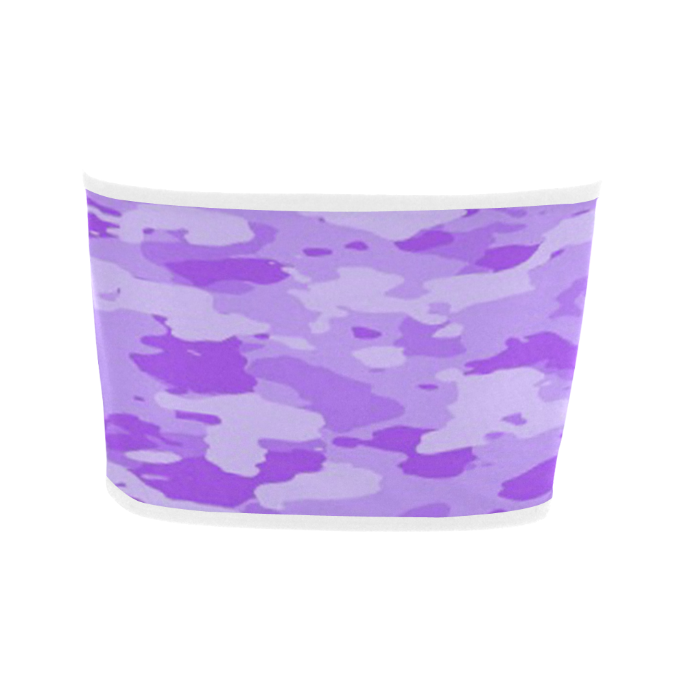 Purple Camo Bandeau Top