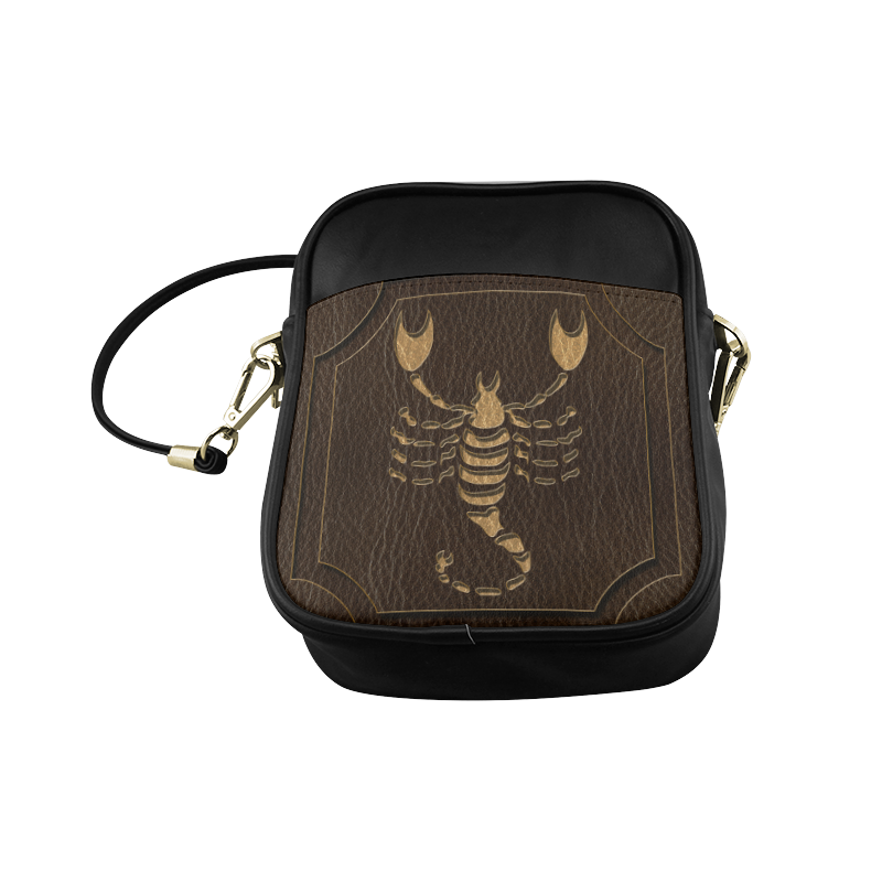 Leather-Look Zodiac Scorpio Sling Bag (Model 1627)