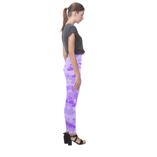Purple Camo Cassandra Women's Leggings (Model L01)