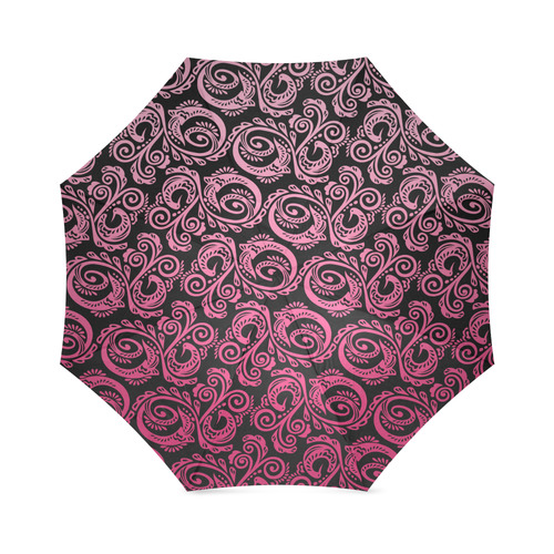 Tropical Palm Leave Peacock Tiger Elephant Foldable Umbrella