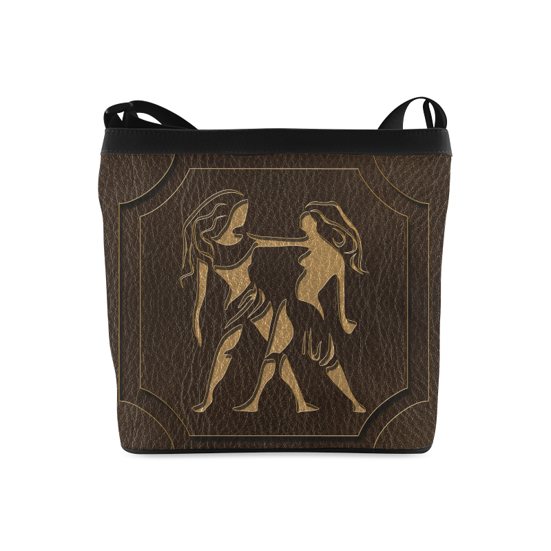 Leather-Look Zodiac Gemini Crossbody Bags (Model 1613)