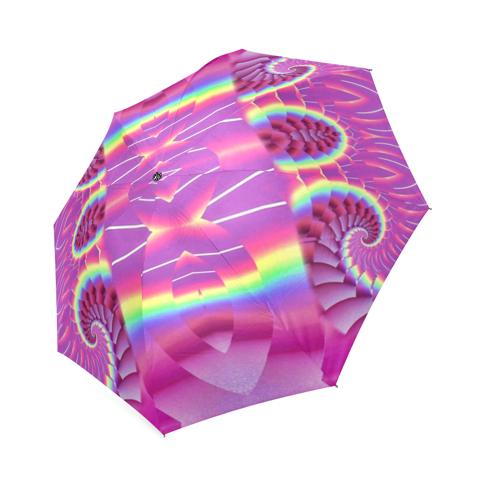 fractal patter -Unicorn-style-Annabellerockz-umbrella Foldable Umbrella (Model U01)