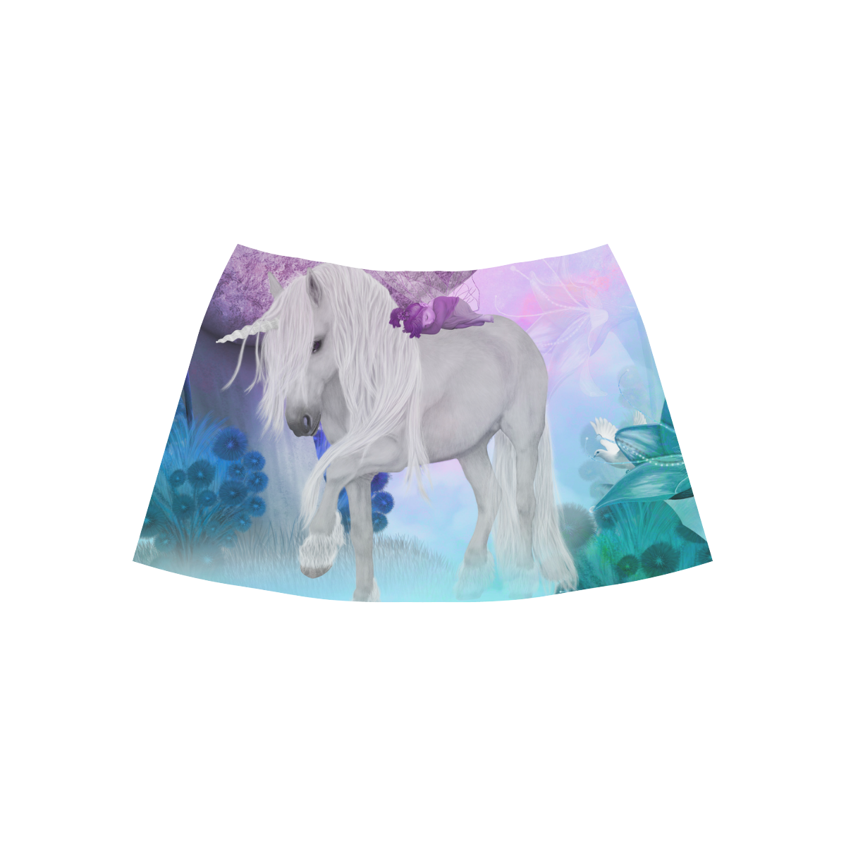 Unicorn with sleeping fairy Aoede Crepe Skirt (Model D16)