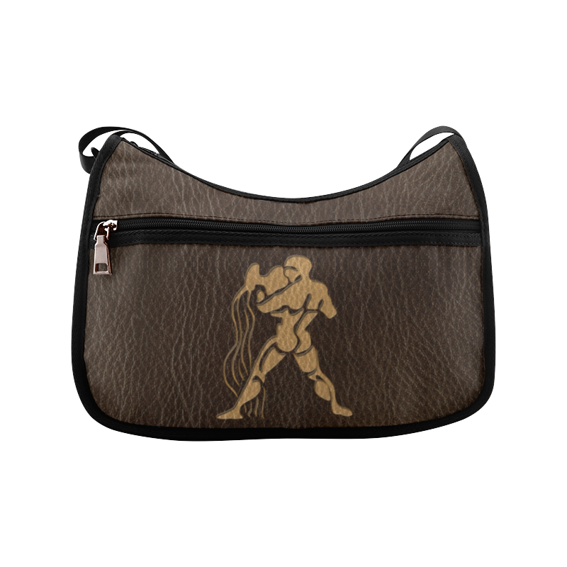 Leather-Look Zodiac Aquarius Crossbody Bags (Model 1616)