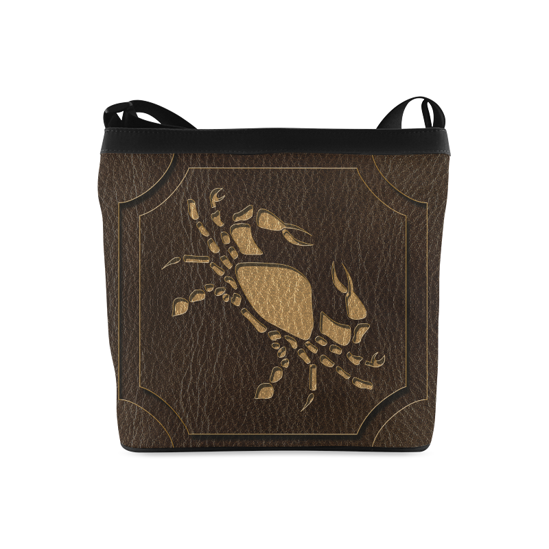 Leather-Look Zodiac Cancer Crossbody Bags (Model 1613)
