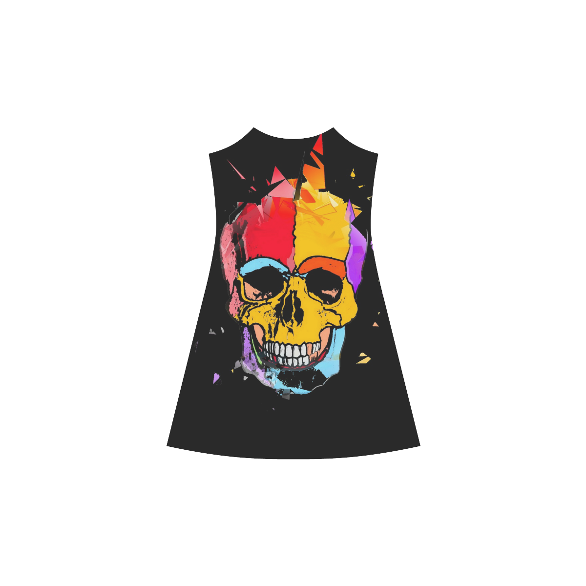 A nice Skull by Popart Lover Alcestis Slip Dress (Model D05)