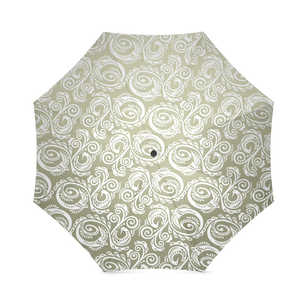 Scandinavian Peacock 04d ~ Gold Foldable Umbrella (Model U01) | ID ...