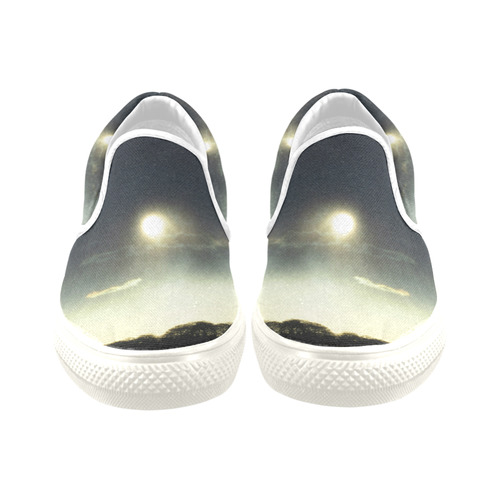 Sunset Slip-on Canvas Shoes for Kid (Model 019)