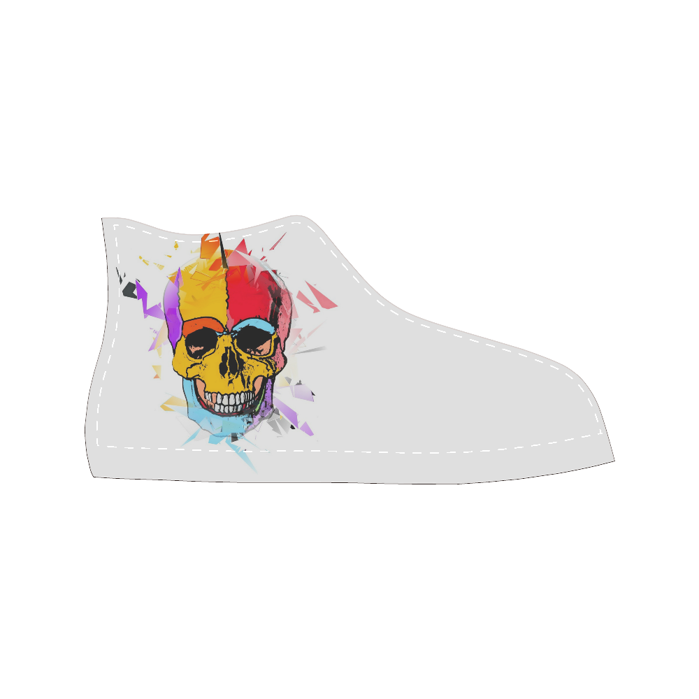 A nice Skull by Popart Lover Women's Classic High Top Canvas Shoes (Model 017)