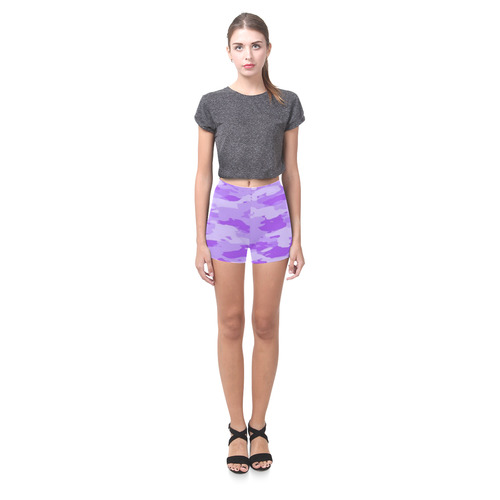 Purple Camo Briseis Skinny Shorts (Model L04)