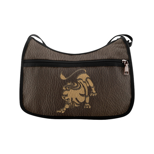 Leather-Look Zodiac Leo Crossbody Bags (Model 1616)