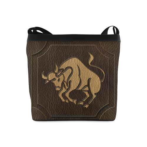 Leather-Look Zodiac Taurus Crossbody Bags (Model 1613)