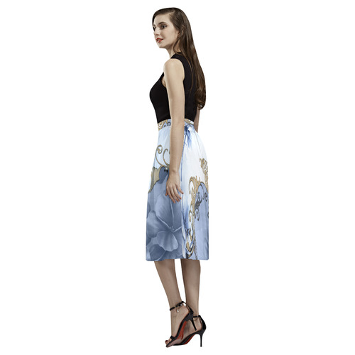 Wonderful floral design Aoede Crepe Skirt (Model D16)