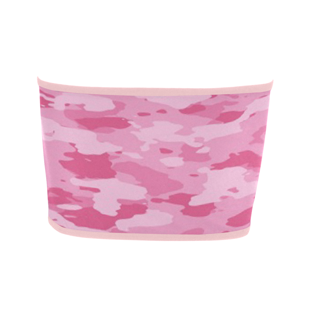 Pink Camo Bandeau Top