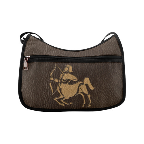 Leather-Look Zodiac Sagittarius Crossbody Bags (Model 1616)