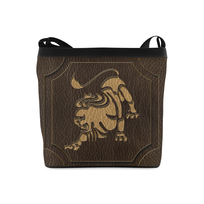 Leather-Look Zodiac Leo Crossbody Bags (Model 1613)