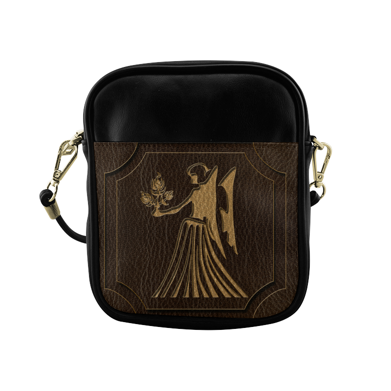 Leather-Look Zodiac Virgo Sling Bag (Model 1627)