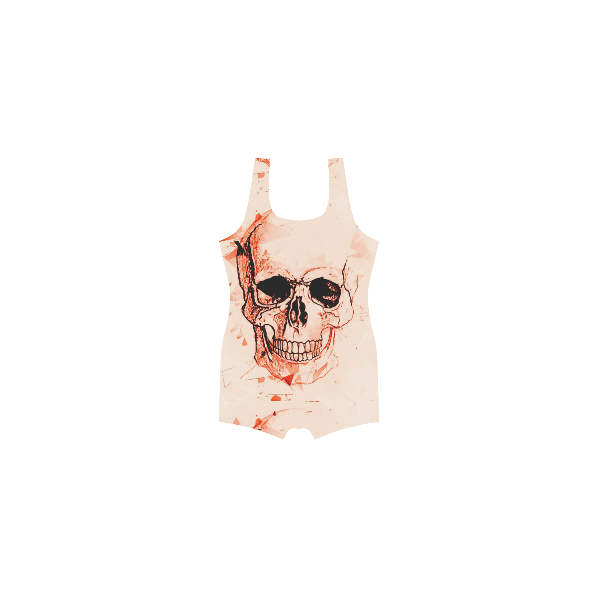 Skull Boom by Popart Lover Classic One Piece Swimwear (Model S03)