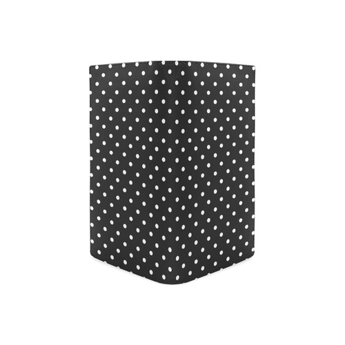 Black and White Polka Dots, White Dots on Black Women's Leather Wallet (Model 1611)