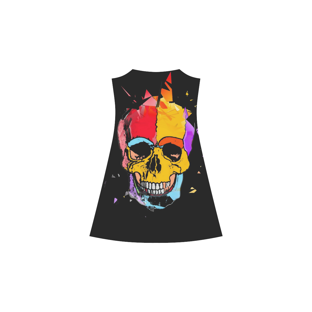 A nice Skull by Popart Lover Alcestis Slip Dress (Model D05)