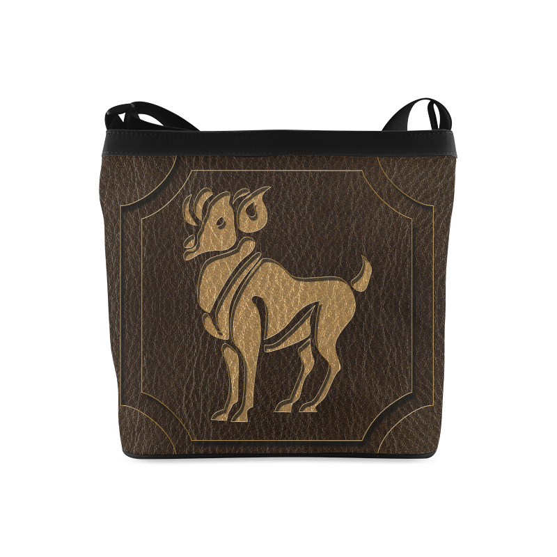 Leather-Look Zodiac Aries Crossbody Bags (Model 1613)