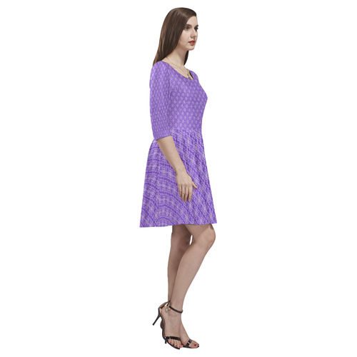 000-23 Tethys Half-Sleeve Skater Dress(Model D20)