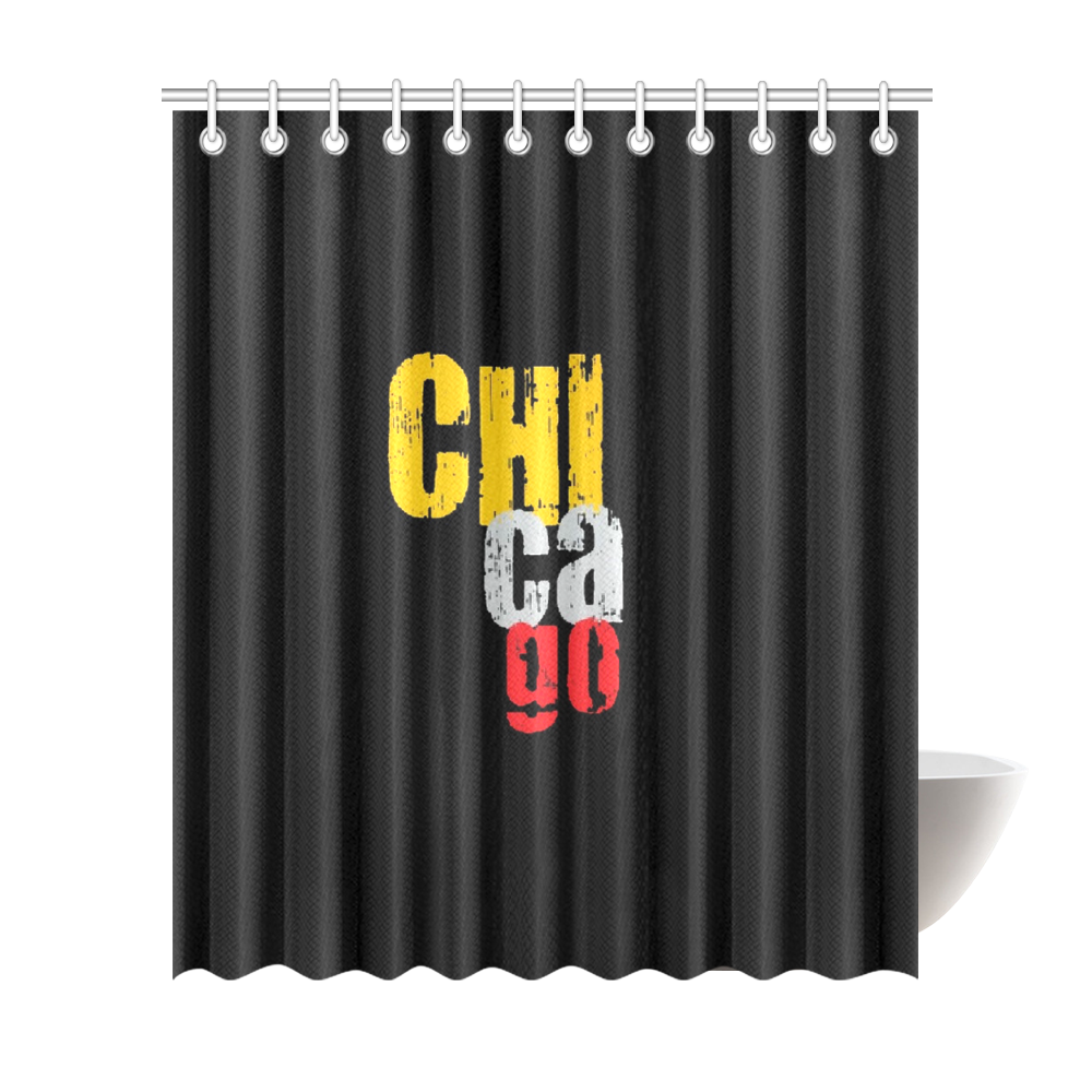 Chicago by Artdream Shower Curtain 72"x84"