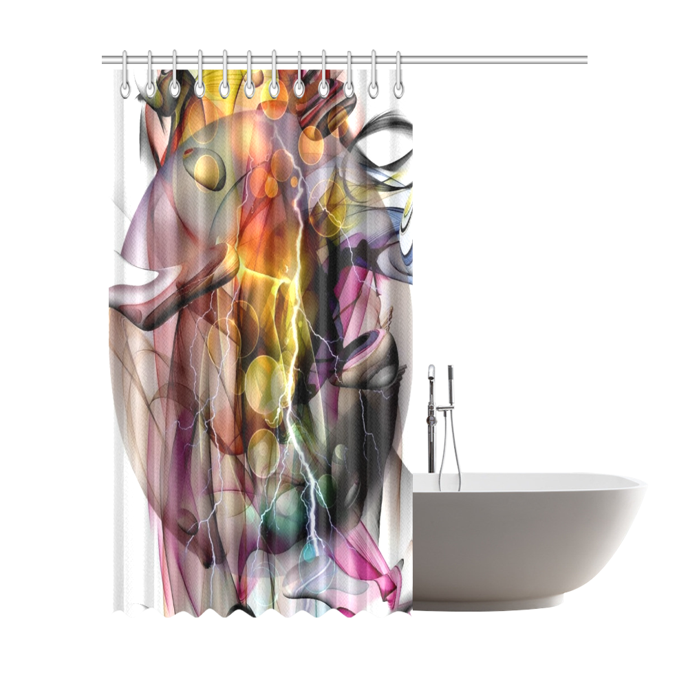 Drops by Nico Bielow Shower Curtain 72"x84"