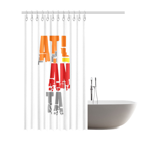 Atlanta by Artdream Shower Curtain 72"x84"