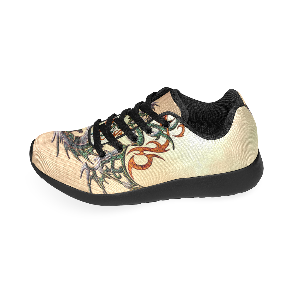 Awesome dragon, tribal Women’s Running Shoes (Model 020)