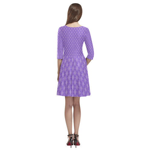 000-23 Tethys Half-Sleeve Skater Dress(Model D20)