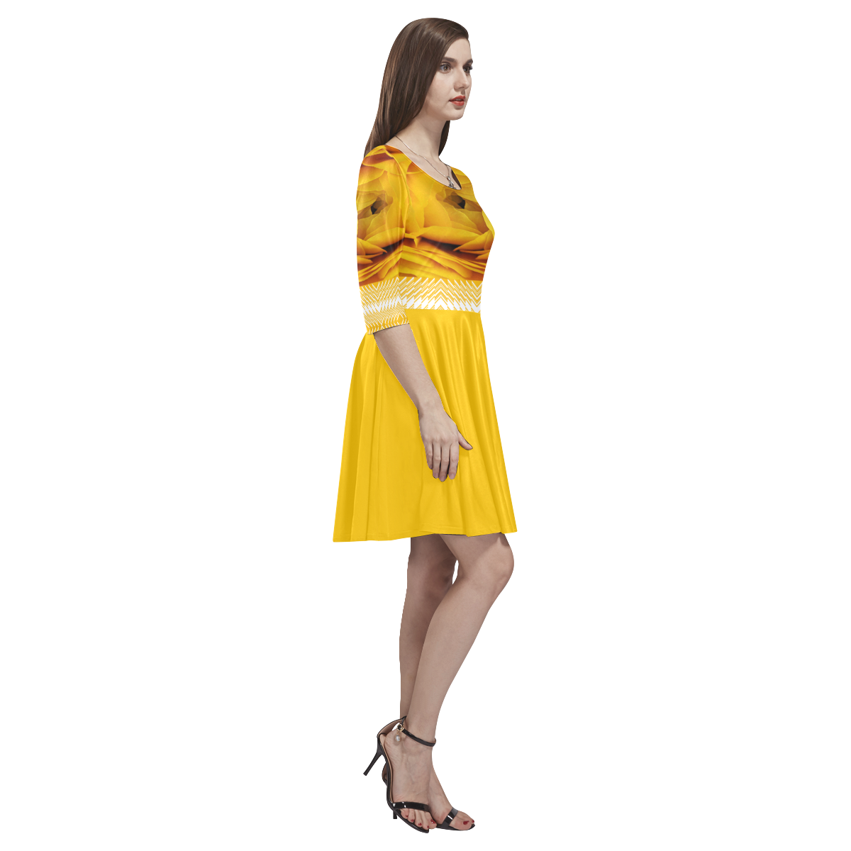 0-3 Tethys Half-Sleeve Skater Dress(Model D20)