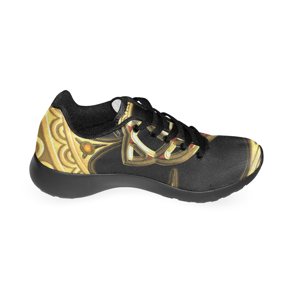 The celtic knote, golden design Women’s Running Shoes (Model 020)