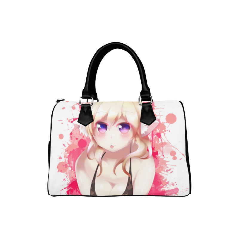 Blonde Hair Bikini Furry Girl Boston Handbag (Model 1621)