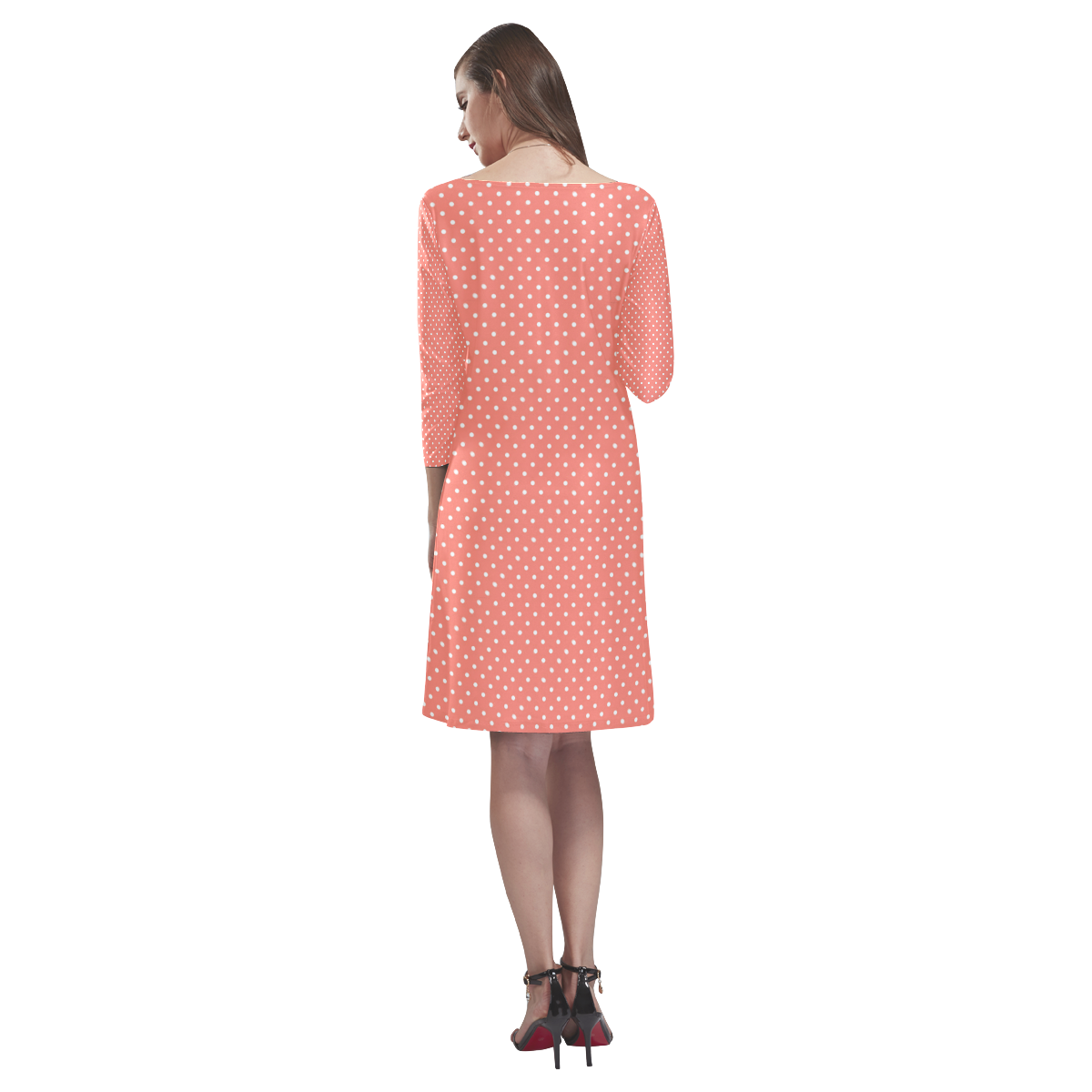 polkadots20160657 Rhea Loose Round Neck Dress(Model D22)