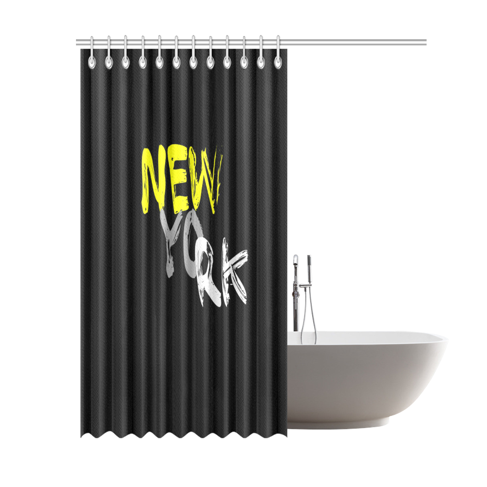 New York by Artdream Shower Curtain 69"x84"