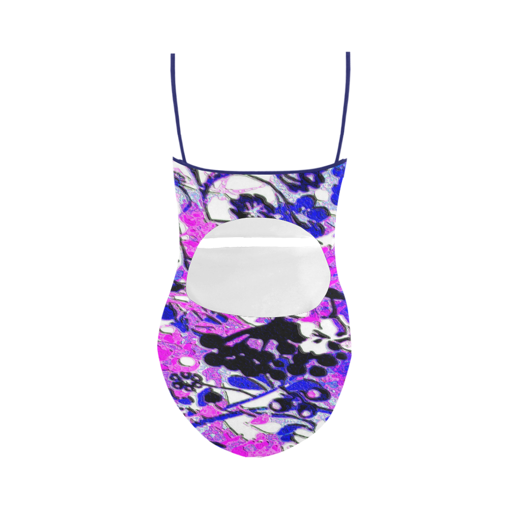 floral Strap Swimsuit ( Model S05)