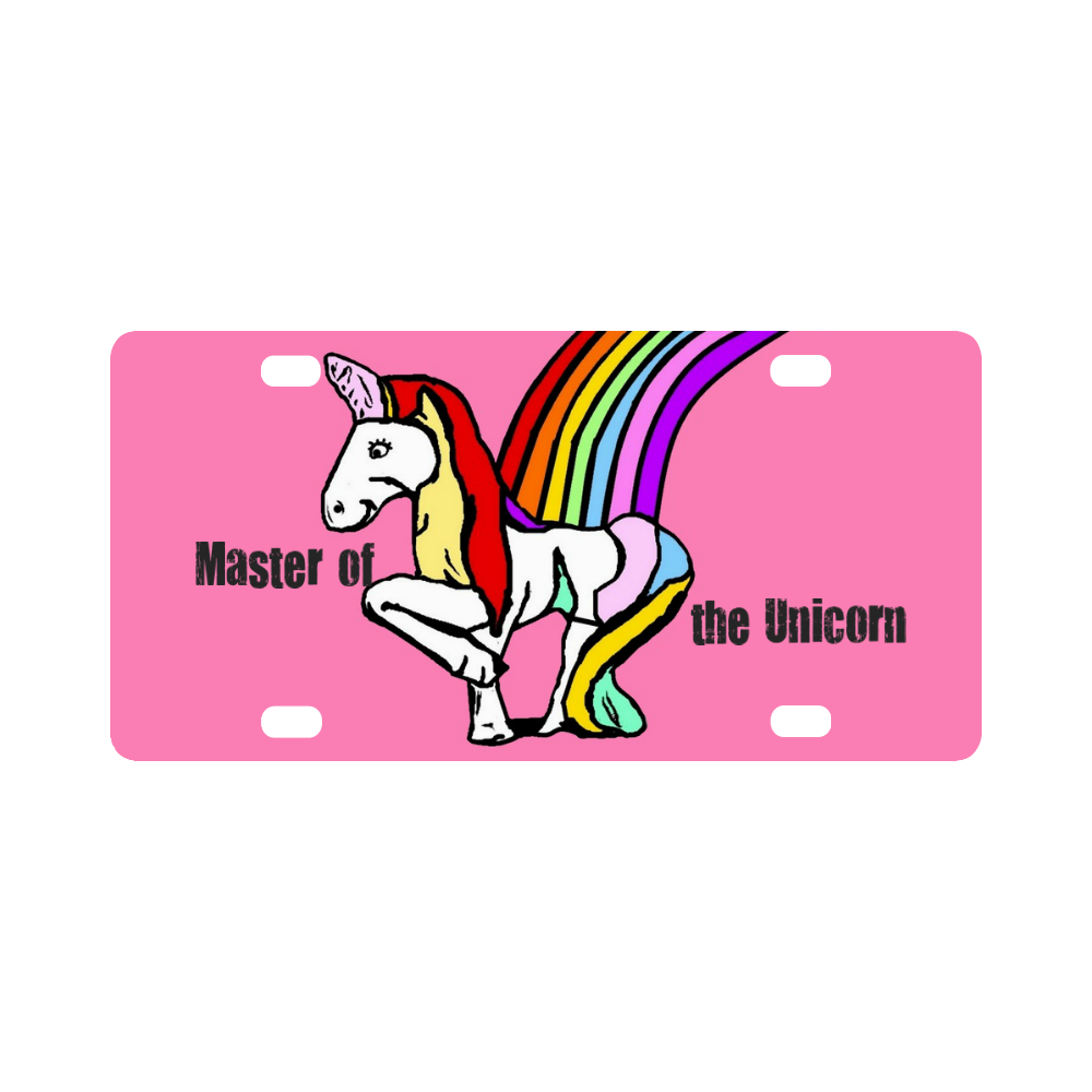 Beautiful Unicorn by Popart Lover Classic License Plate