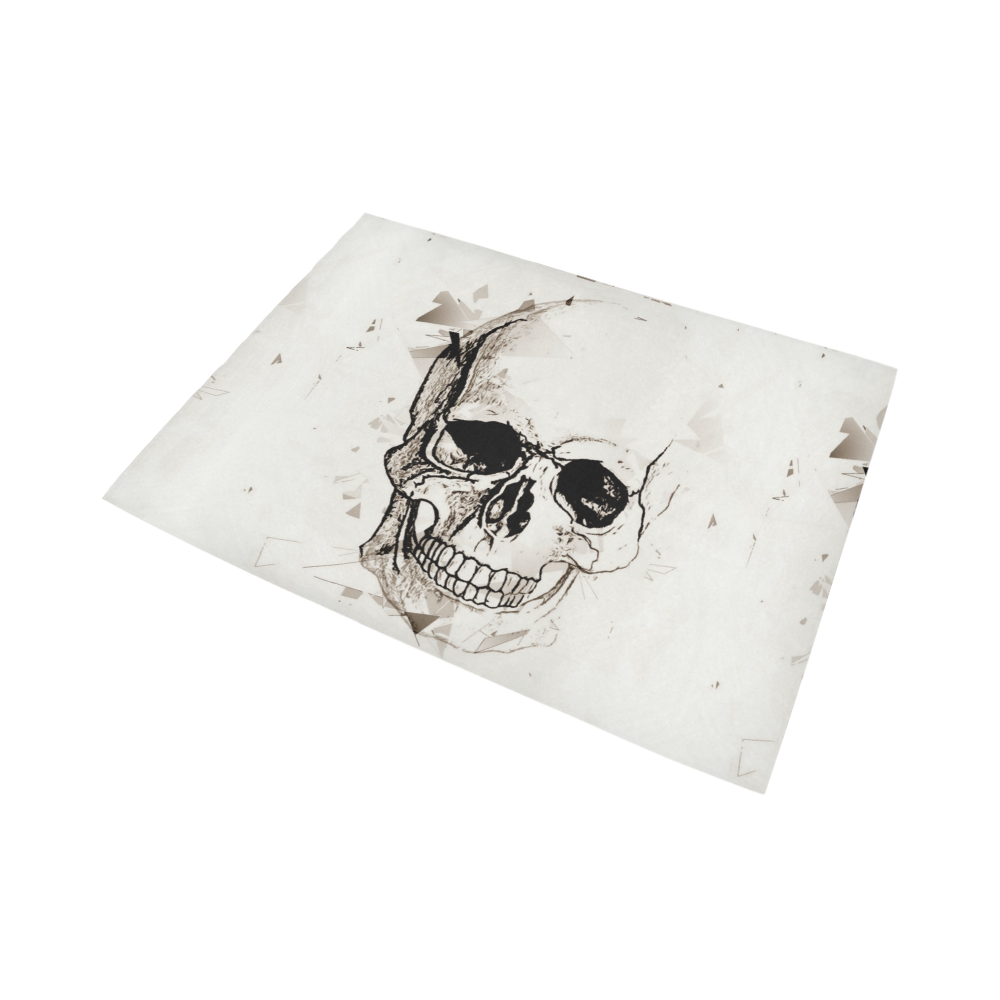 Skull Skizzeby Popart Lover Area Rug7'x5'