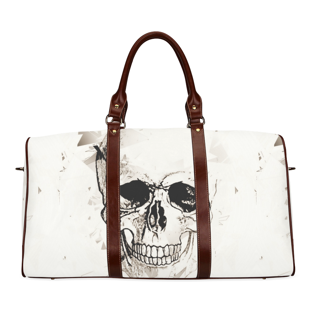 Skull Skizze by Popart Lover Waterproof Travel Bag/Large (Model 1639)