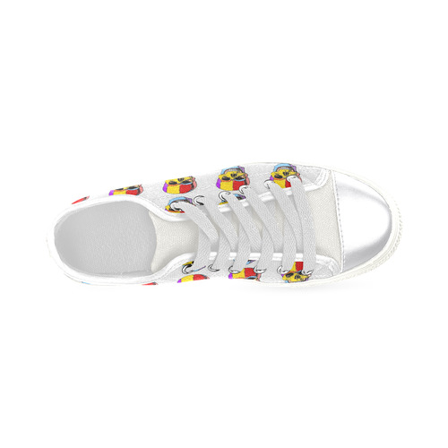 Fun Skull by Popart Lover Women's Classic Canvas Shoes (Model 018)