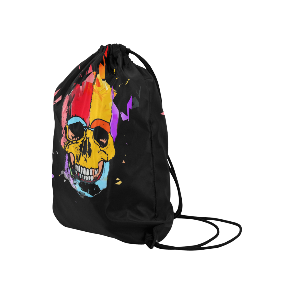 A nice Skull by Popart Lover Large Drawstring Bag Model 1604 (Twin Sides)  16.5"(W) * 19.3"(H)