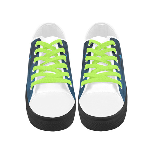 Tech green Aquila Microfiber Leather Men's Shoes (Model 031)