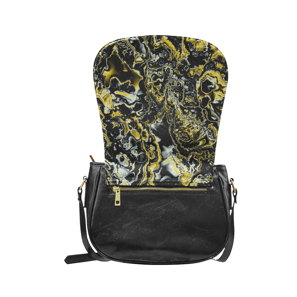 power fractal D by JamColors Classic Saddle Bag/Small (Model 1648)