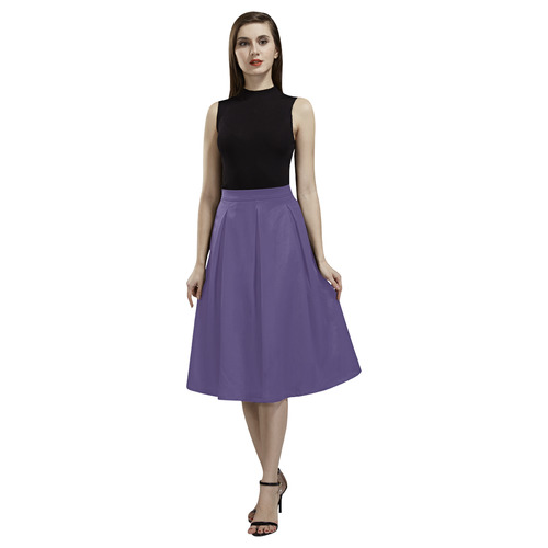Gentian Violet Aoede Crepe Skirt (Model D16)