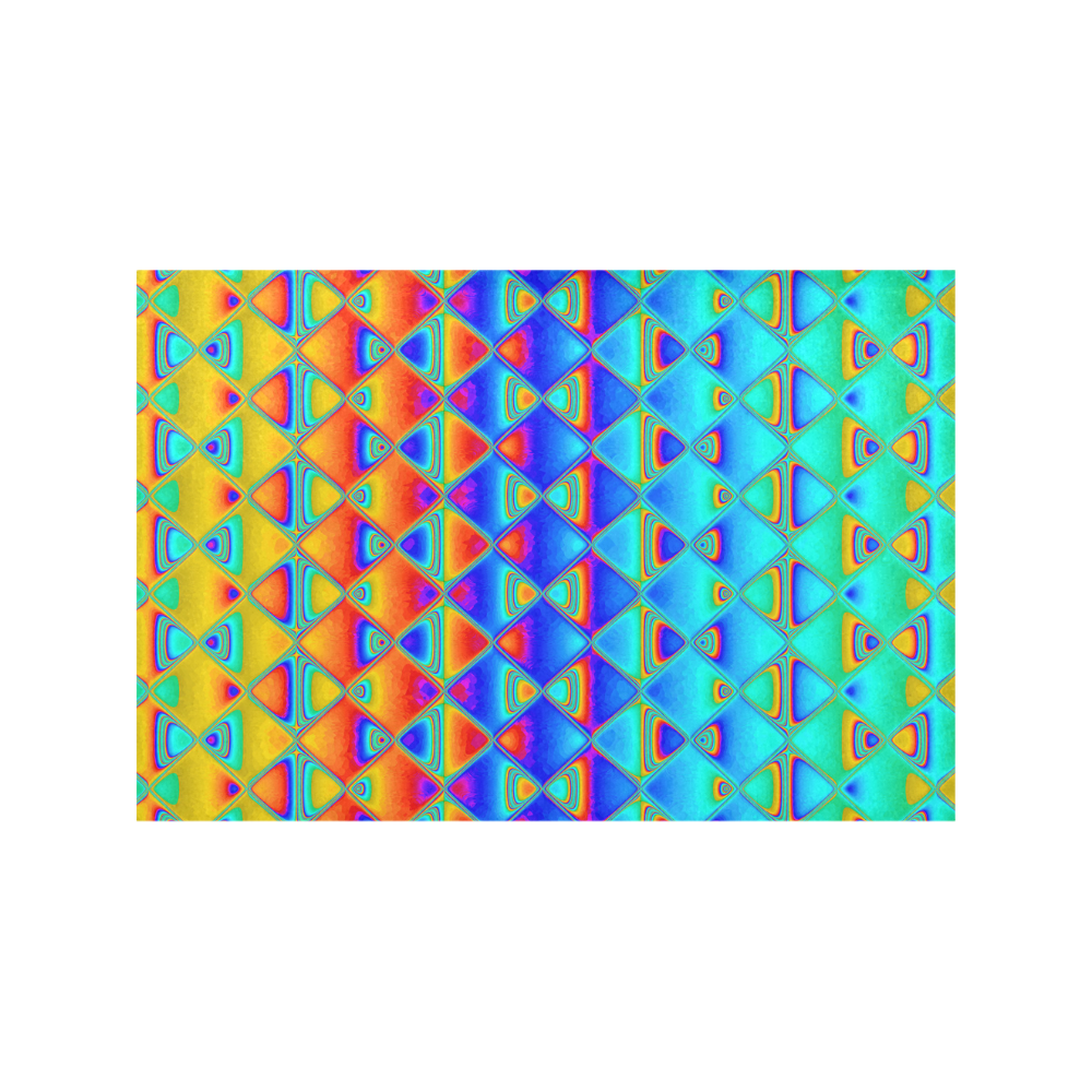 neon tiles Placemat 12’’ x 18’’ (Set of 4)