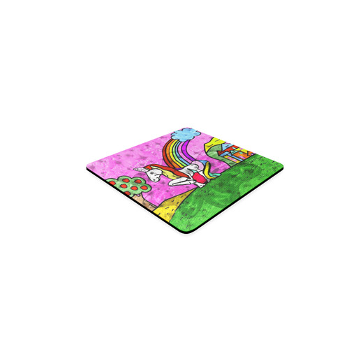 Beautiful Unicorn by Popart Lover Square Coaster