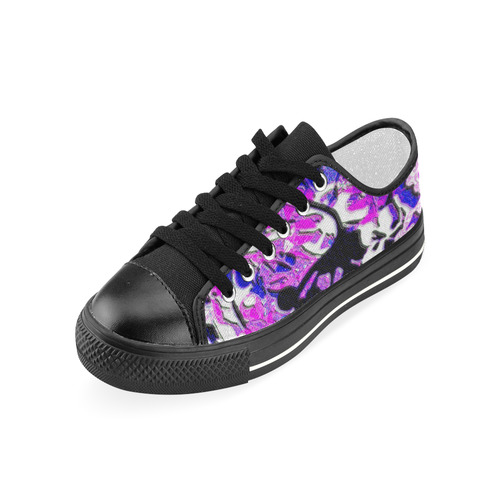 floral Women's Classic Canvas Shoes (Model 018)