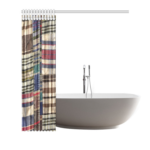 patchwork plaid / tartan Shower Curtain 72"x72"