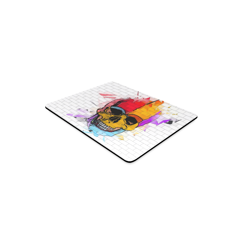 A Skull on Wall by Popart Lover Rectangle Mousepad